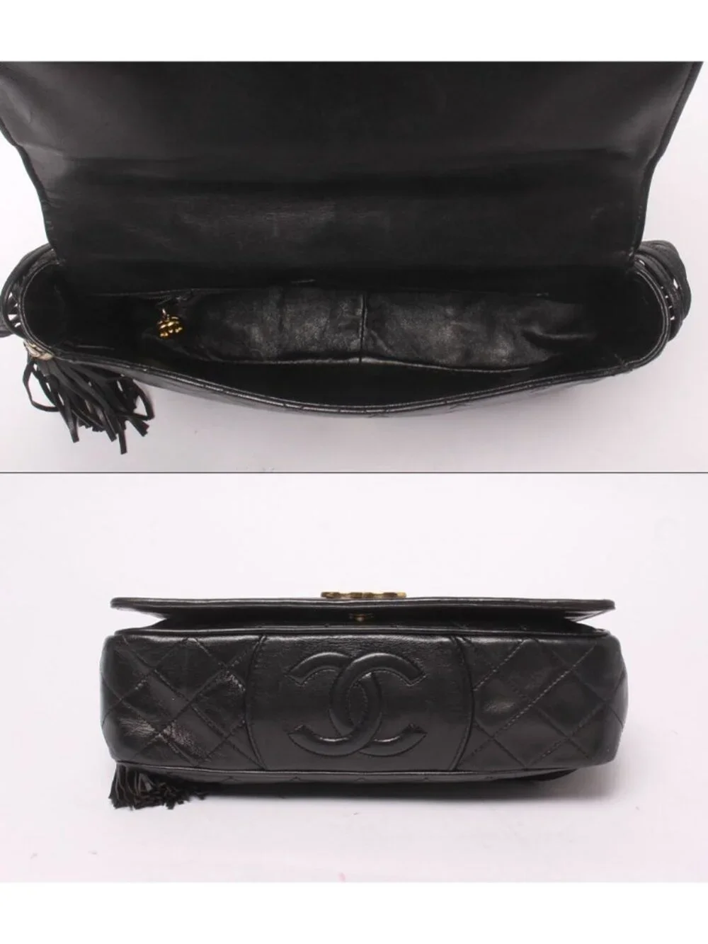 Chanel Shoulder Bag Crossbody Gold